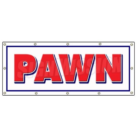 Signmission PAWN SHOP BANNER SIGN buy sell trade gold signs loans fast B-120 Pawn
